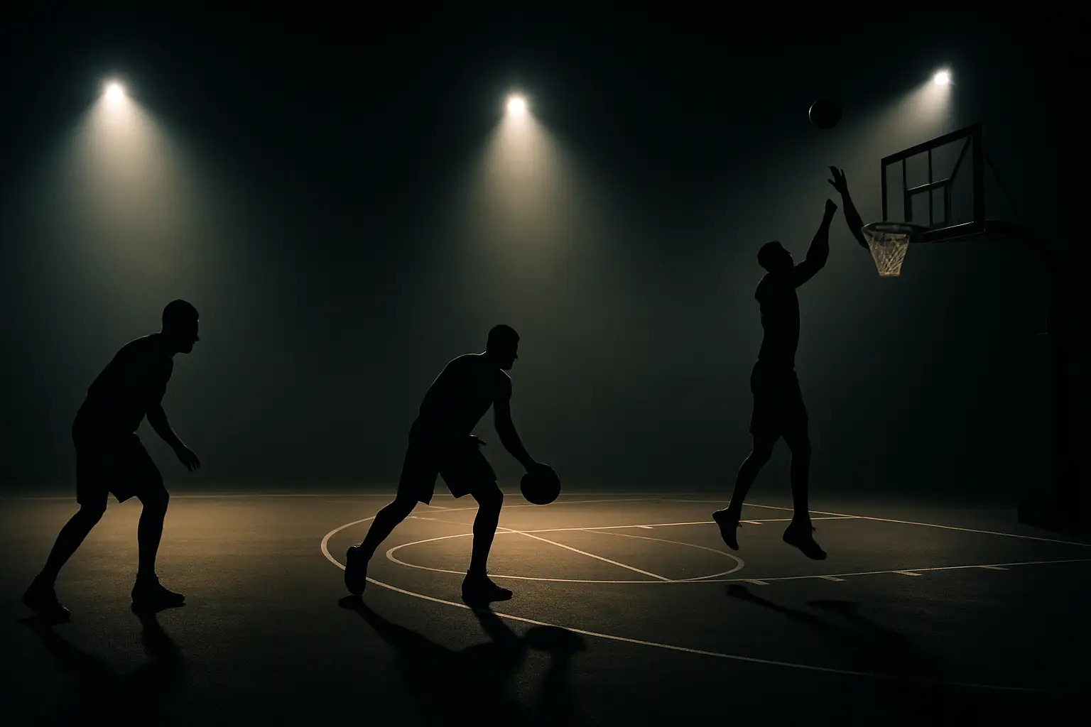 NBA rookie players competing on a basketball court during a draft showcase event