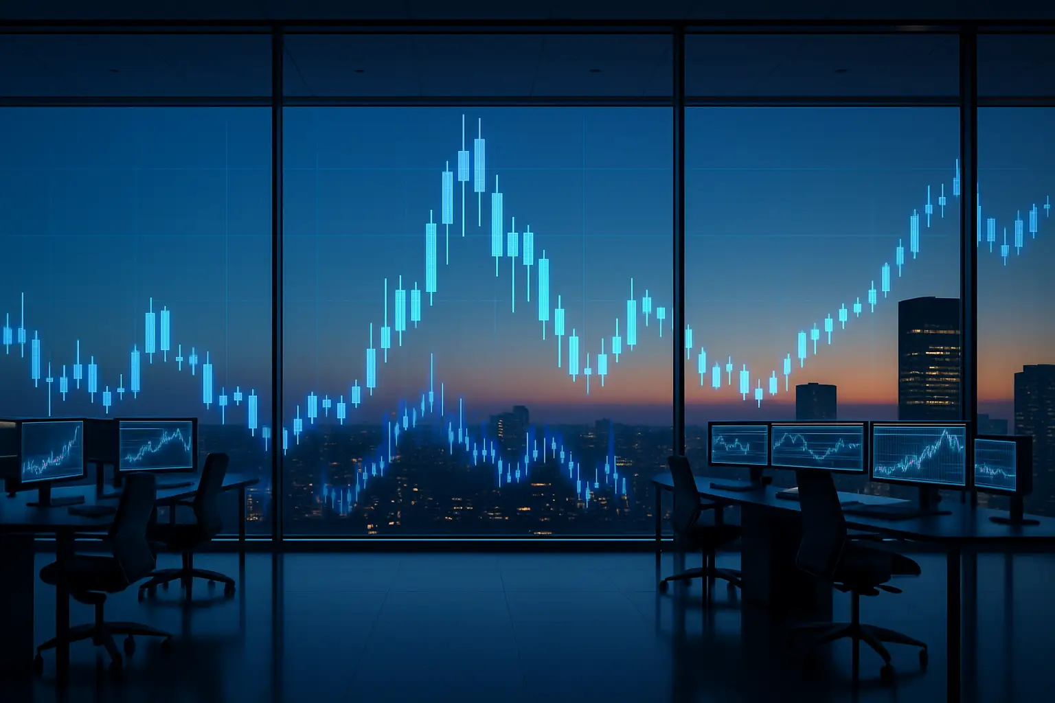 Abstract illustration of institutional money flowing into a cryptocurrency exchange platform