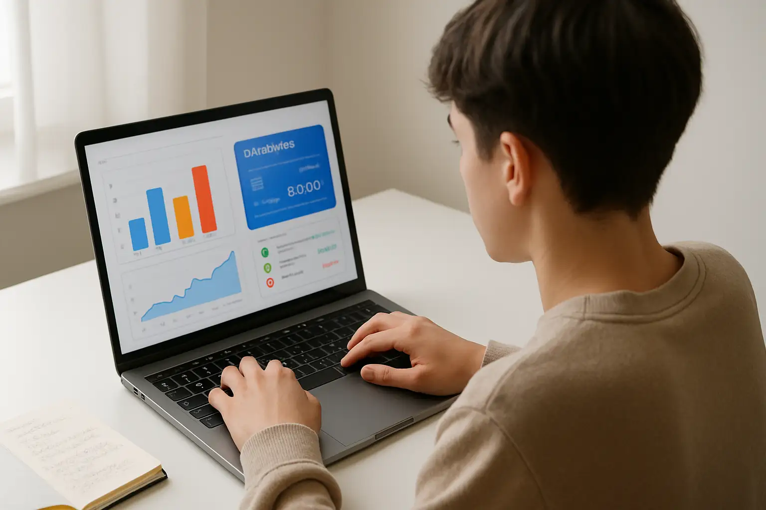 A person using a laptop to navigate a cryptocurrency exchange platform to purchase a digital token