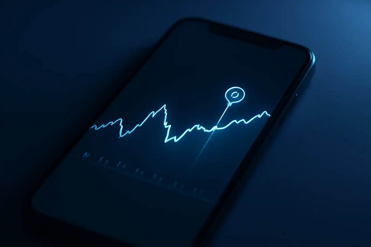 A digital trading interface showing a Bitcoin price prediction contract with a future expiry date