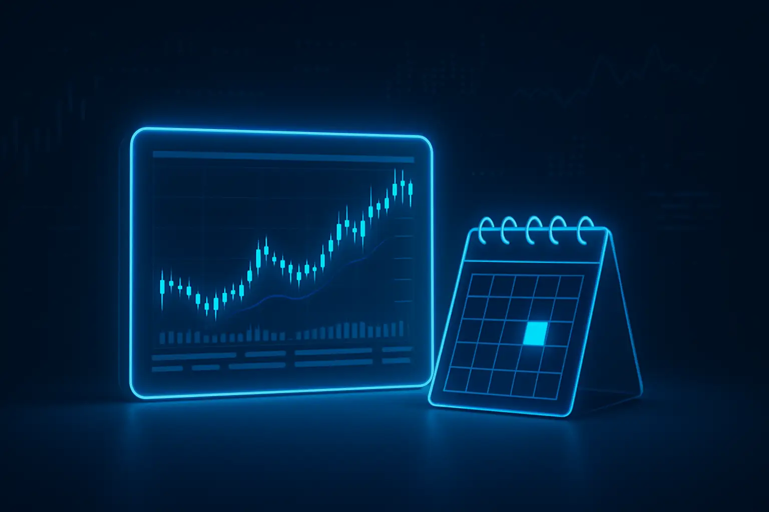 XRP token symbol on a digital trading screen with a calendar showing July 2026