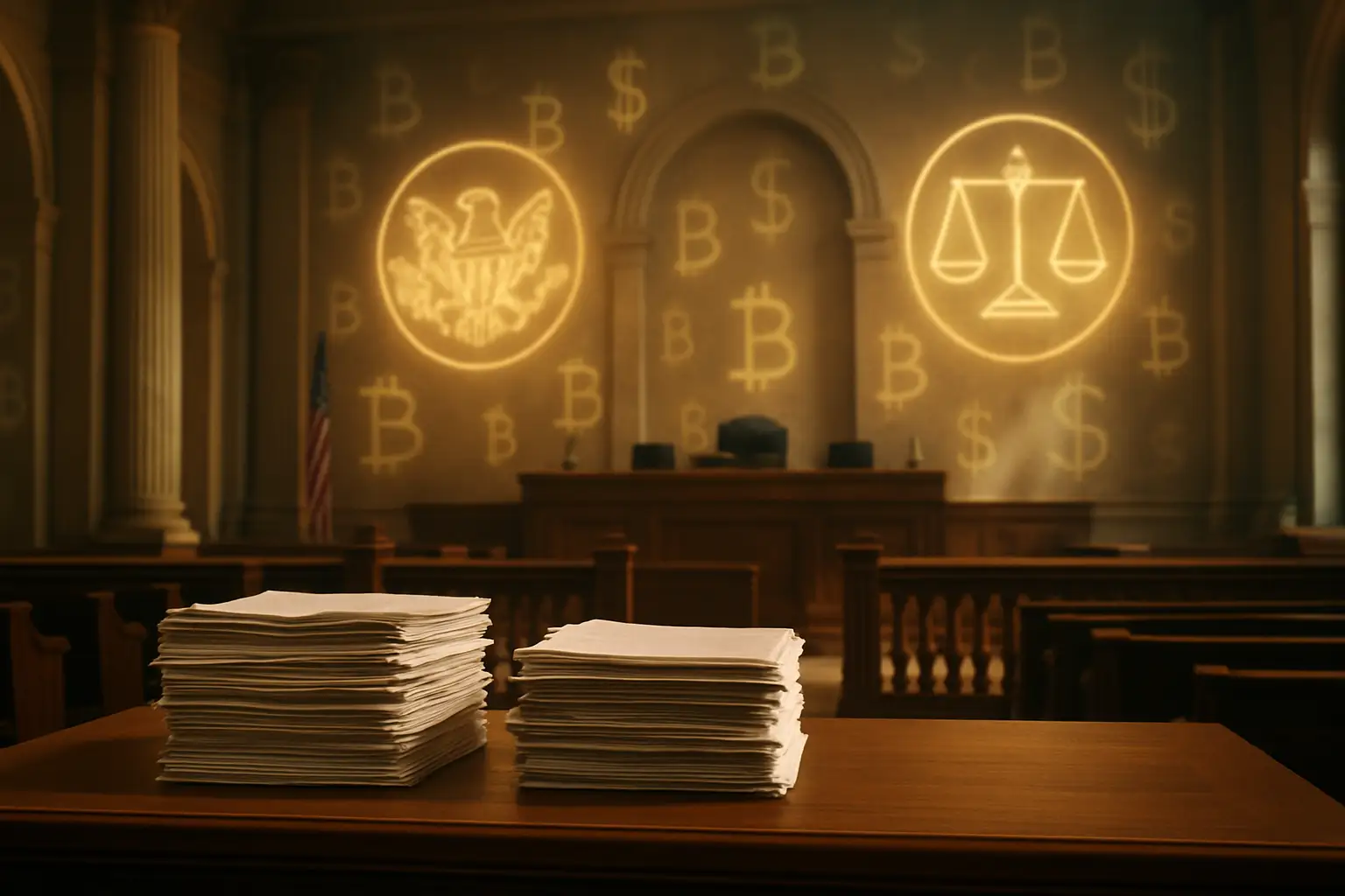 Federal regulators pursuing a large-scale crypto fraud case in a courtroom setting