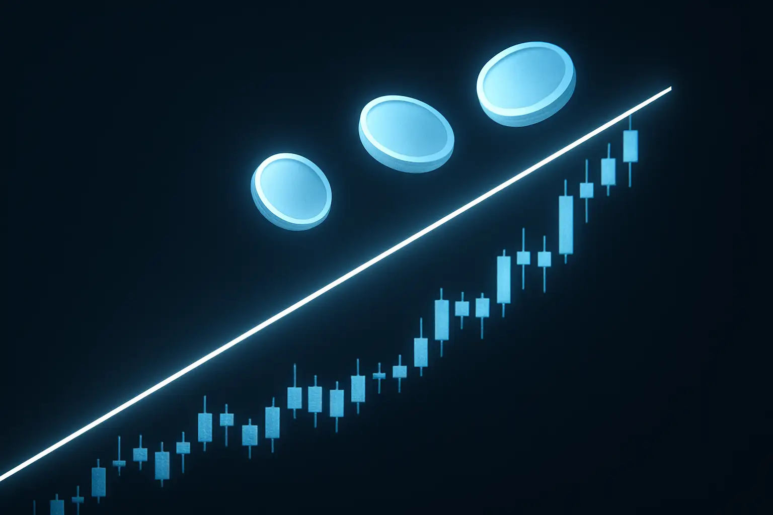 XLM Stellar token price chart showing resistance levels and trend direction