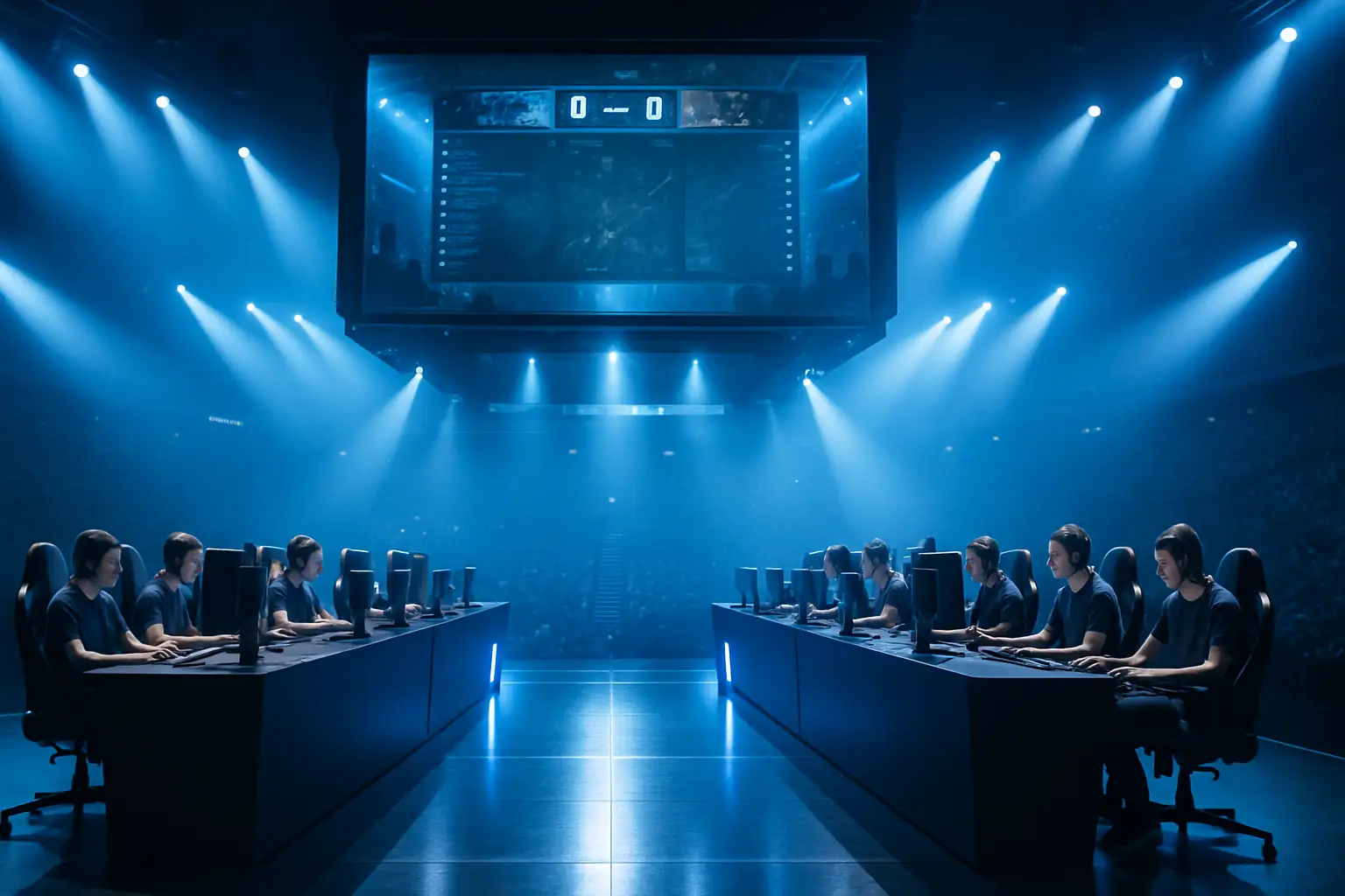 NRG players celebrating a match win at the Esports World Cup 2026