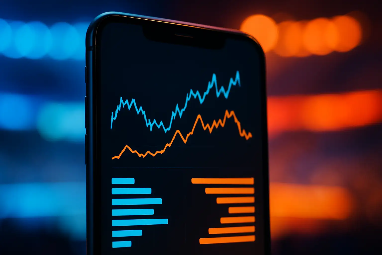 Esports prediction market interface displayed on a smartphone with gaming visuals in the background