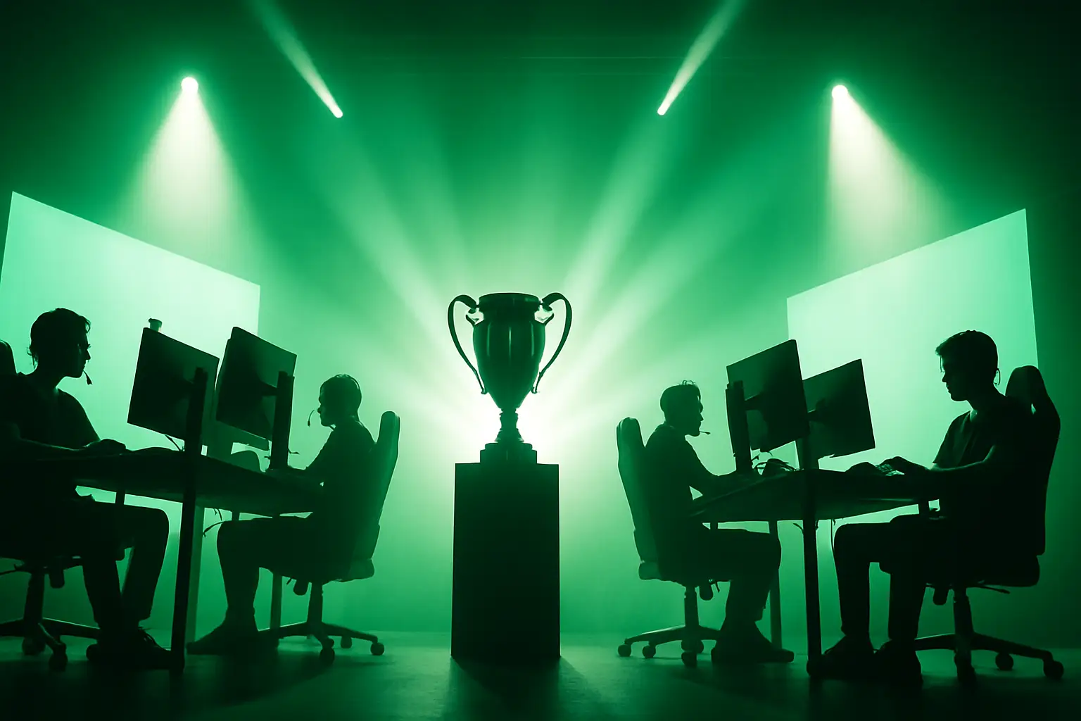 Esports players competing on stage at a major Call of Duty tournament