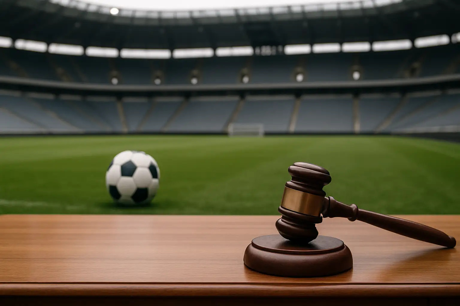 FIFA World Cup 2026 disciplinary action concept with football and official committee setting