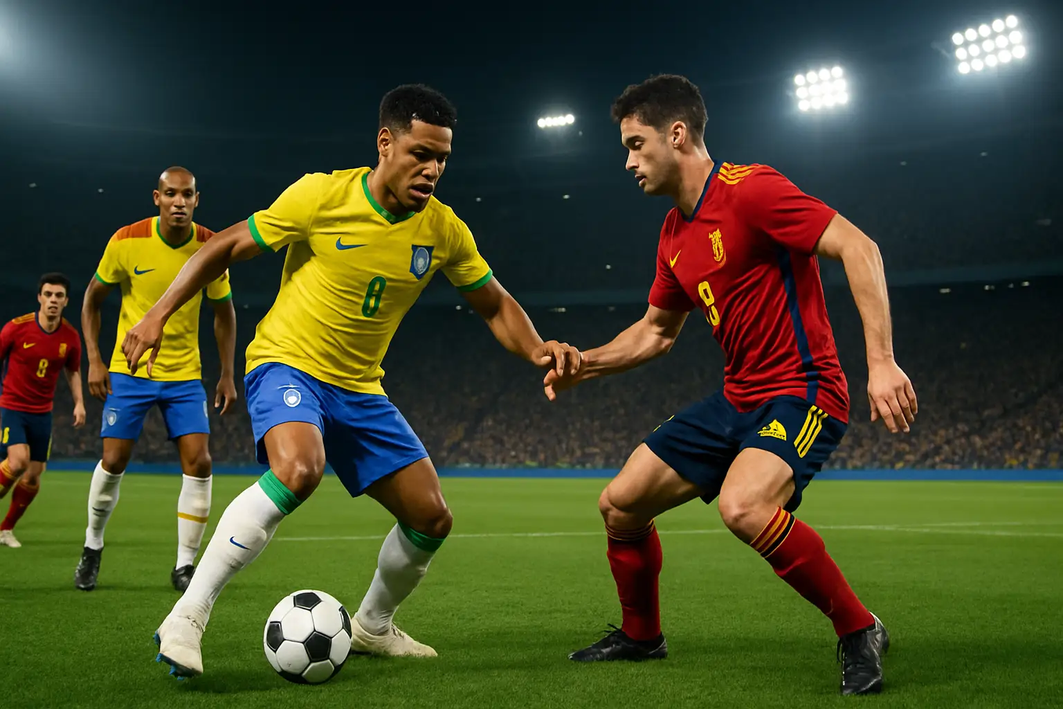 France and Sweden players competing in a 2026 FIFA World Cup Round of 32 match