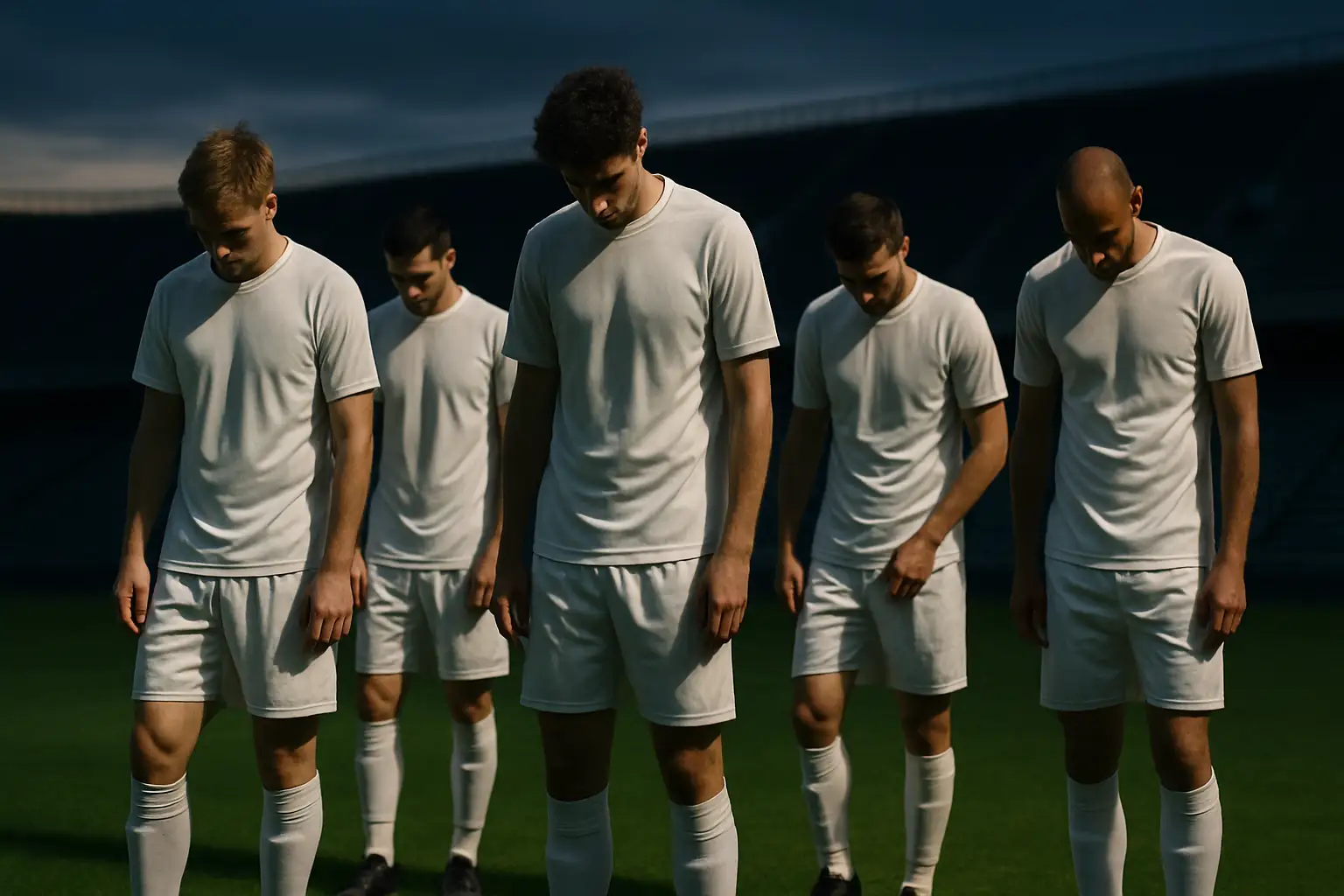 Germany football players walking off the pitch after a 1-1 draw with Paraguay