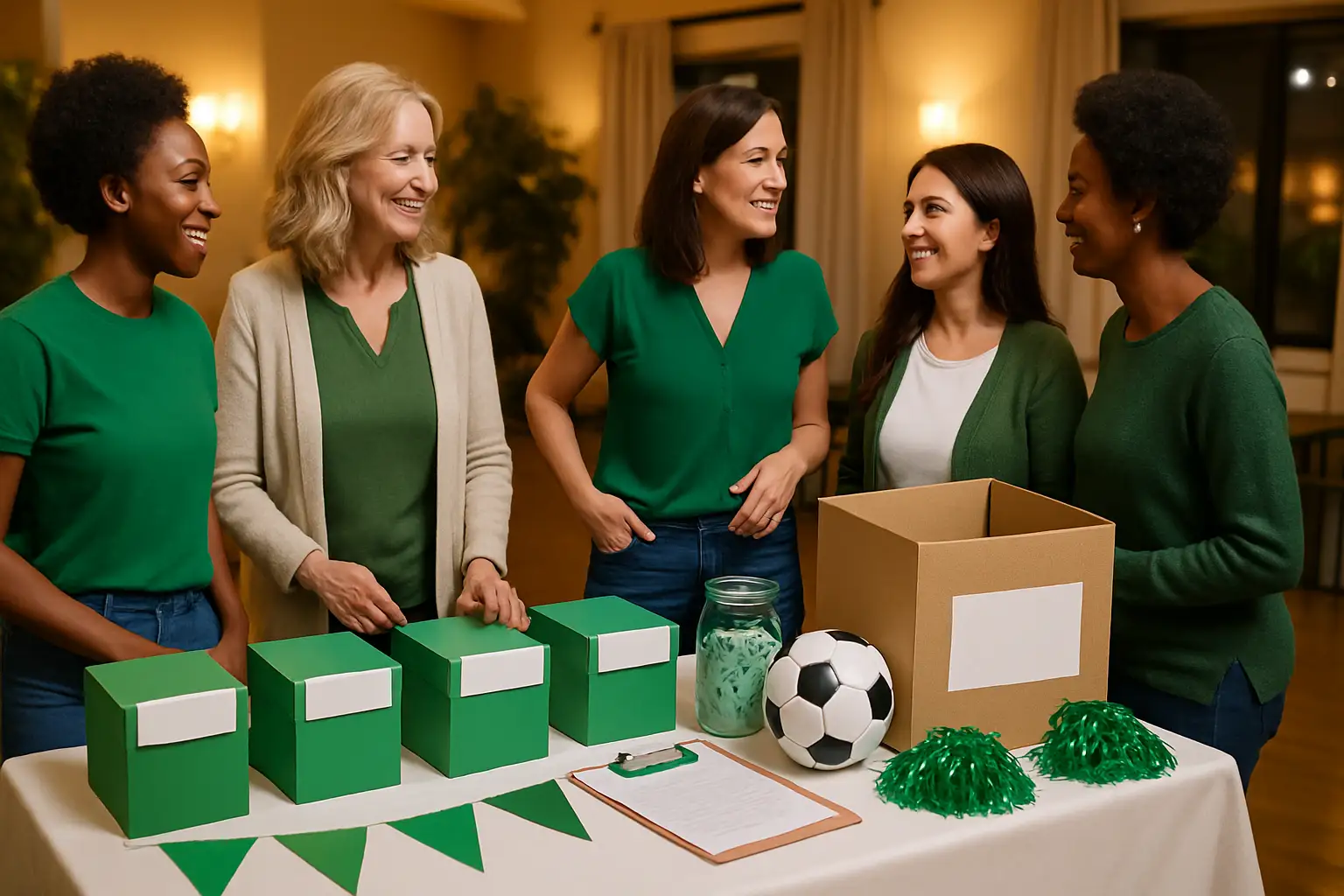 New York Jets EmpowHER fundraiser launch event with team branding and community focus