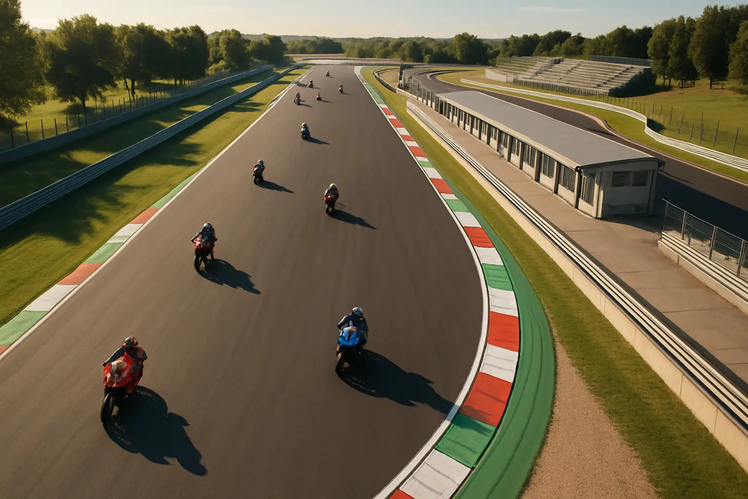 MotoGP riders on track during Friday practice at the Czech Grand Prix