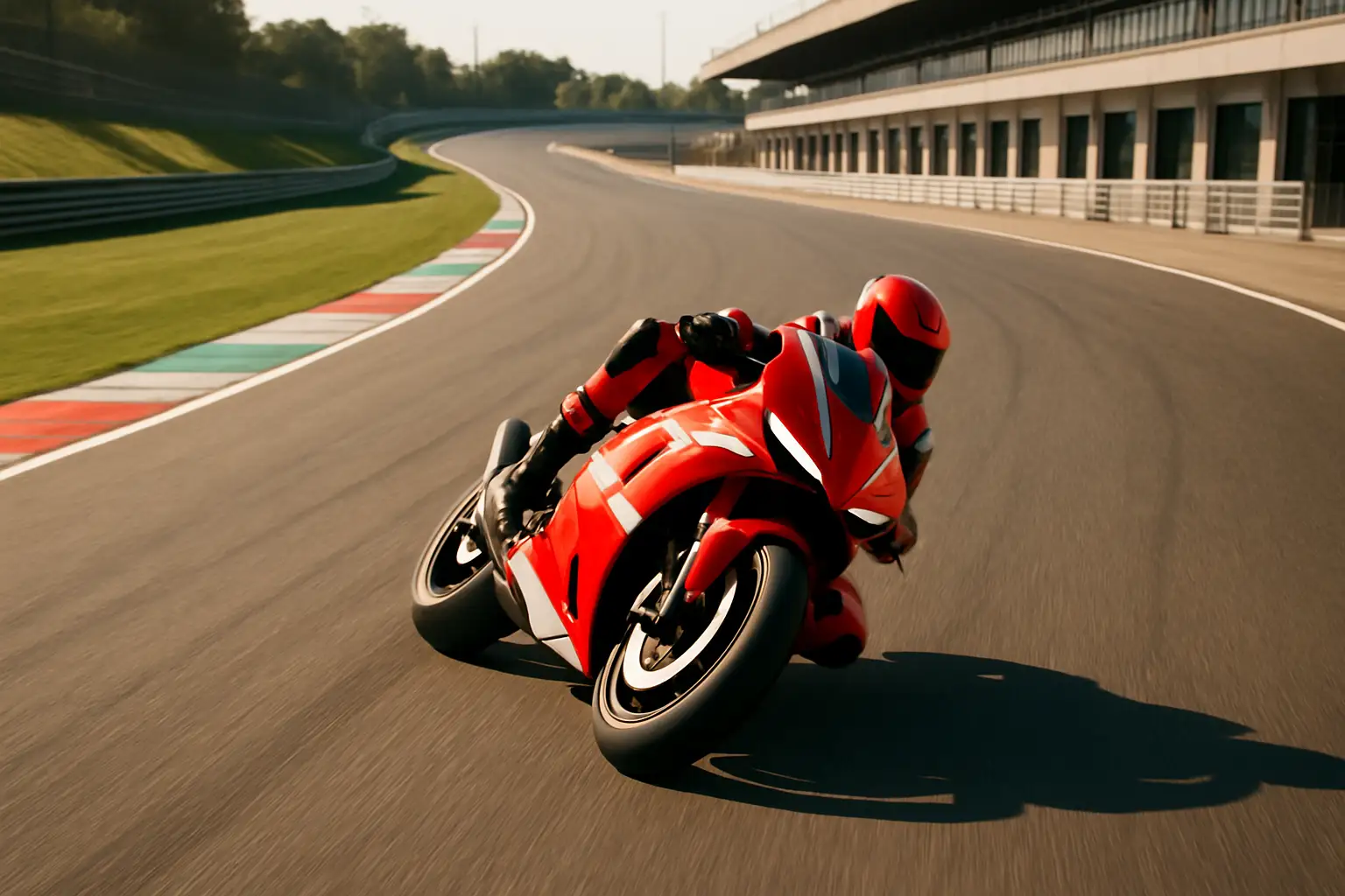 Honda MotoGP motorcycle on track during a race weekend