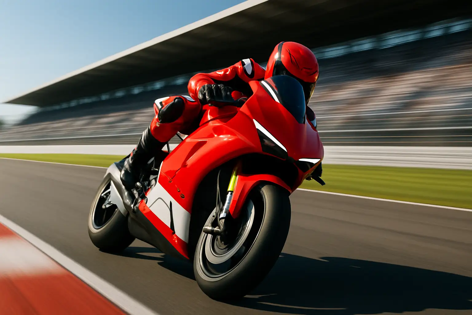 MotoGP Honda motorcycle on track during a race weekend