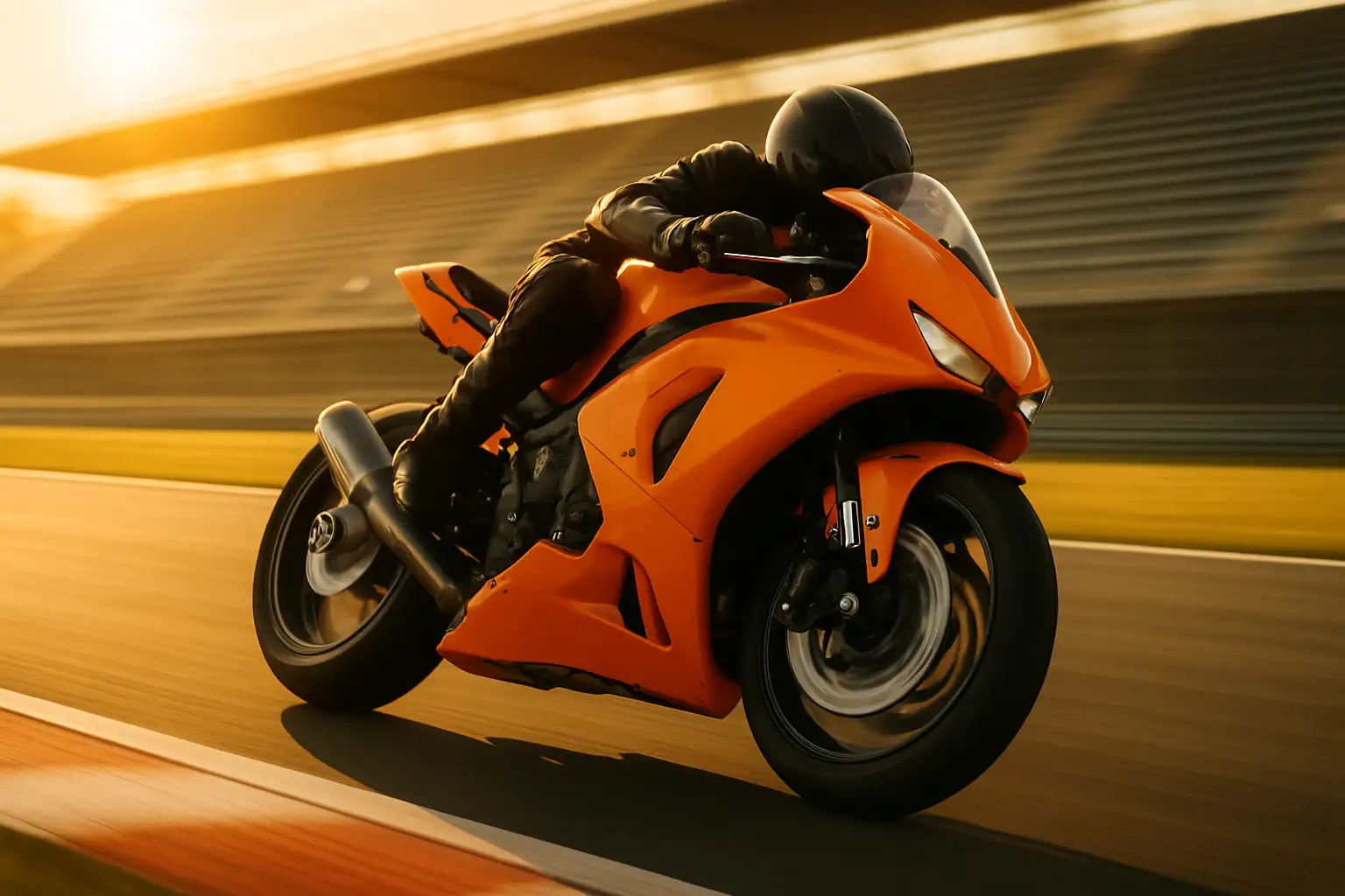 KTM MotoGP motorcycle on a race circuit during a grand prix weekend