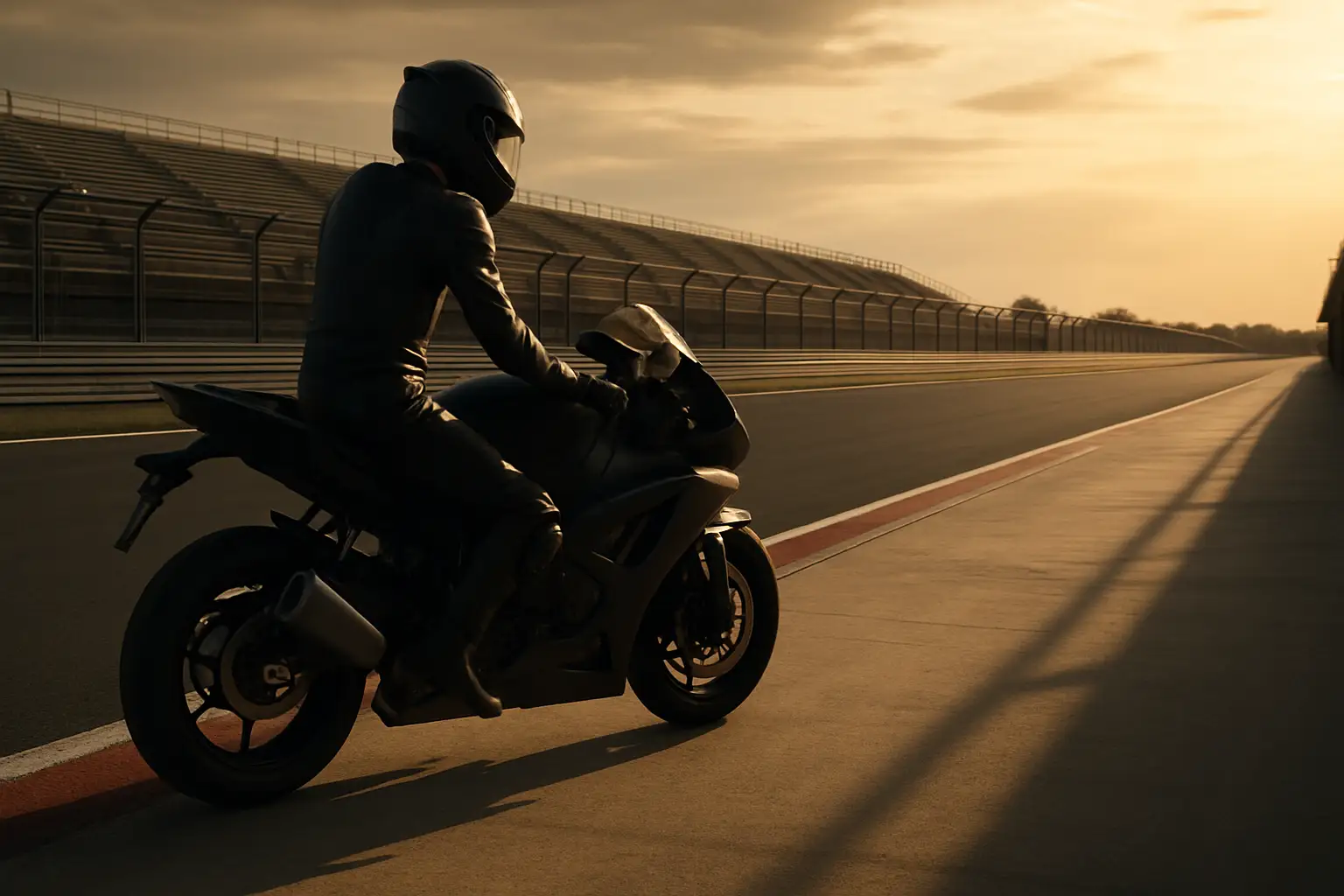 A MotoGP motorcycle on track at speed during a grand prix weekend