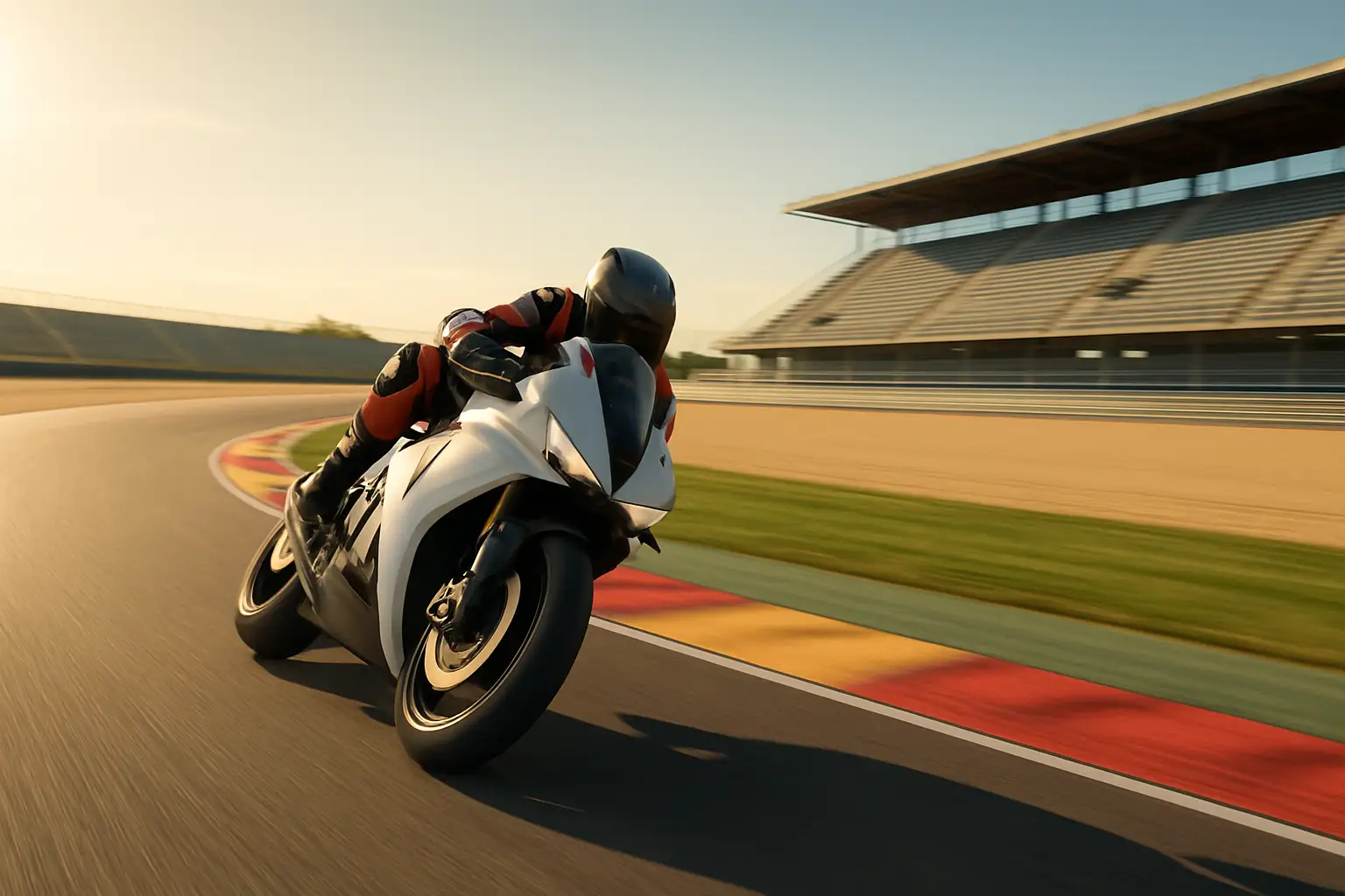 A MotoGP motorcycle on track at the Circuit de Barcelona-Catalunya during a test session