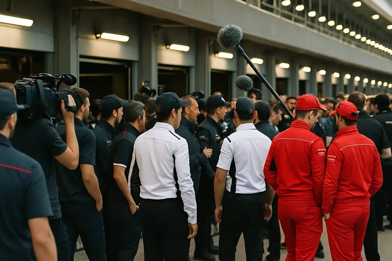 MotoGP riders and team officials gathered in the paddock during Media Day press sessions